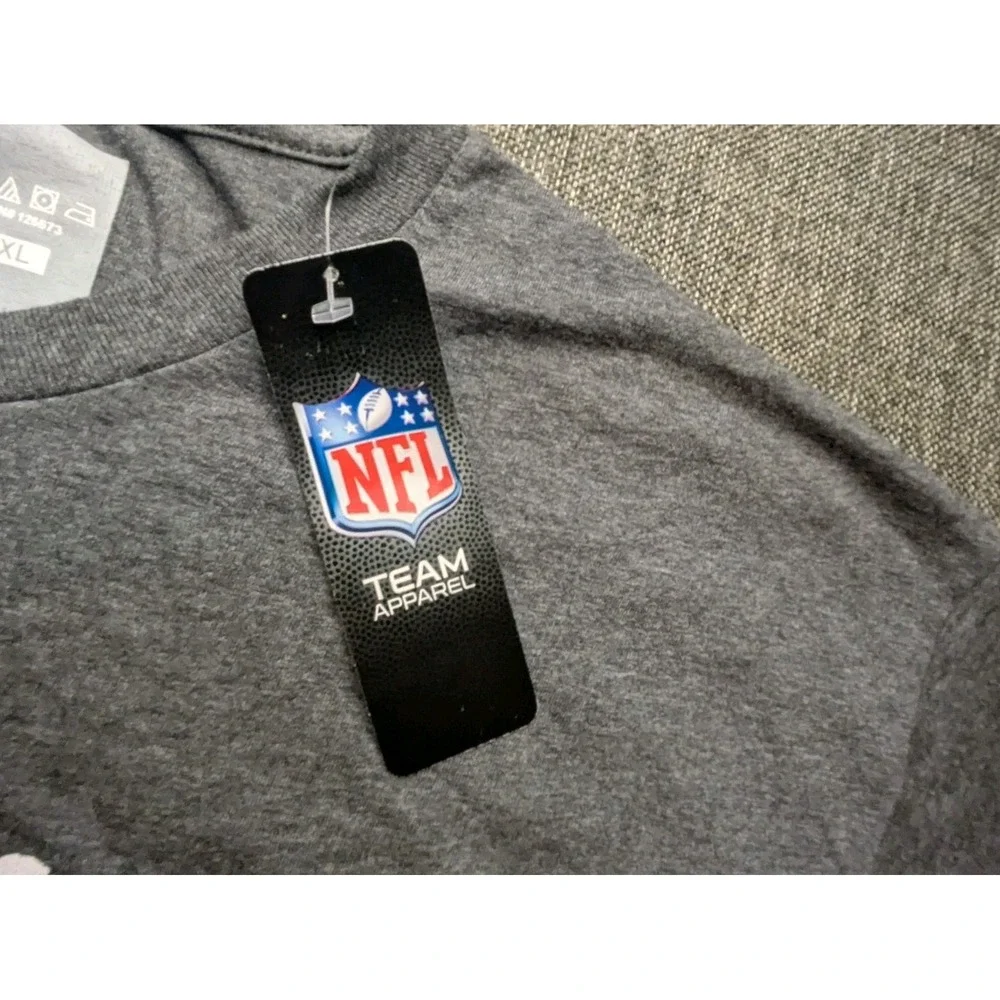 San Francisco 49ers NFL Team Apparel Shirt Mens XL Gray Football Tee NWT Cotton